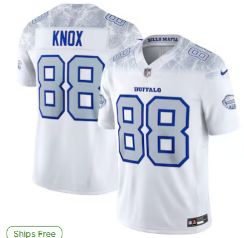 Men Buffalo Bills #88 Knox Nike White 2025 Rivalries Collection Limited NFL Jersey->women nfl jersey->Women Jersey